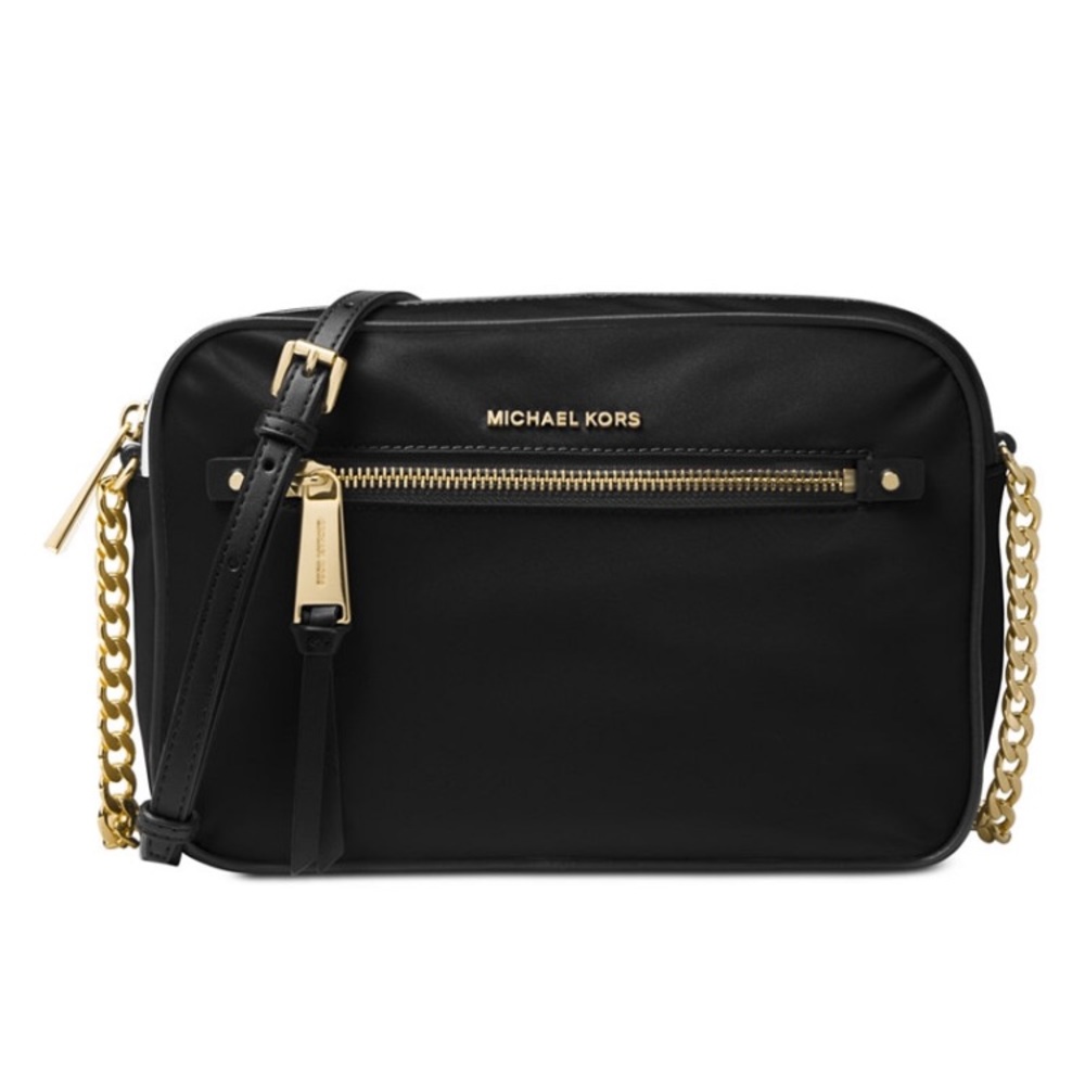 Michael Kors Nylon East West Crossbody. [Black]